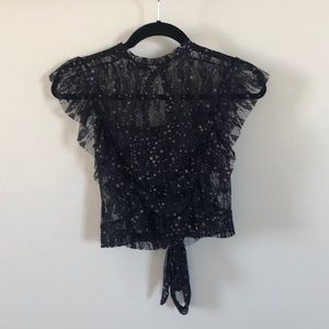 Zara Star mesh top